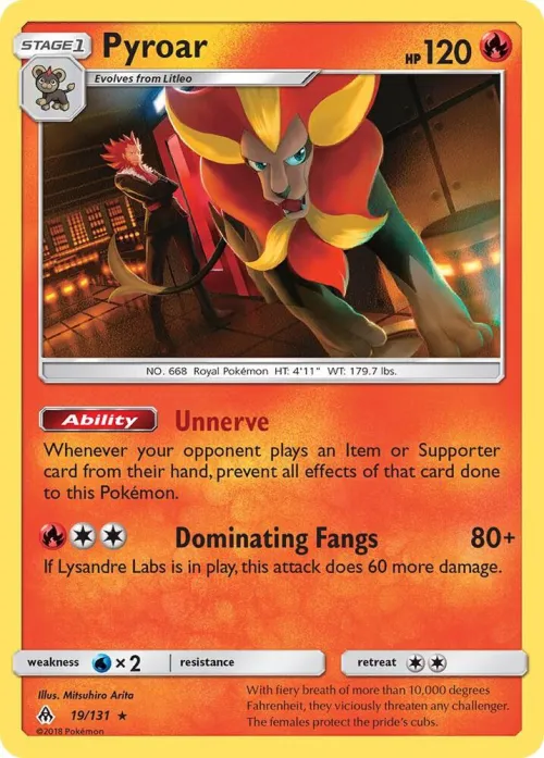 Pyroar - Holo