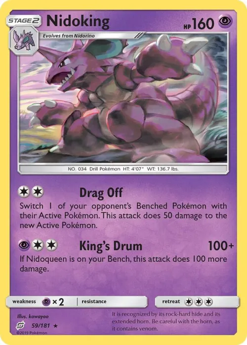 Nidoking - Reverse Holo