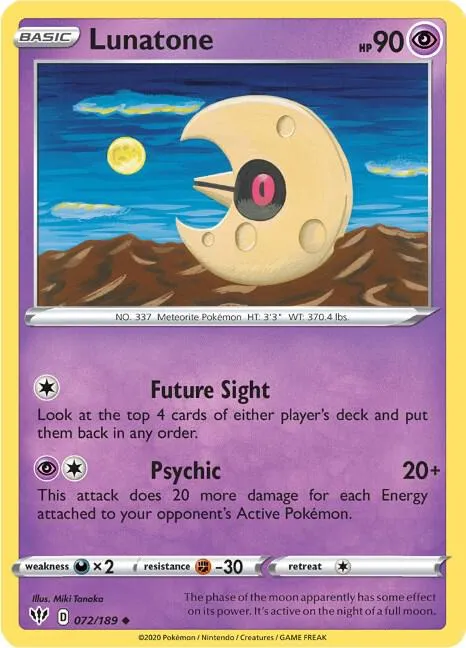 Lunatone - Reverse Holo