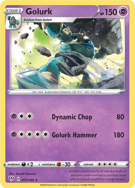 Golurk - Reverse Holo
