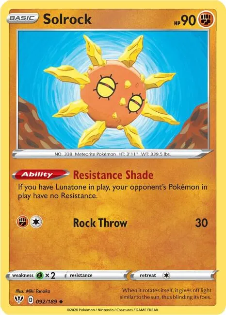 Solrock - Reverse Holo