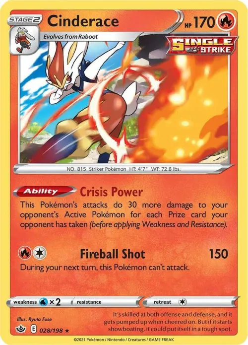 Cinderace - Reverse Holo
