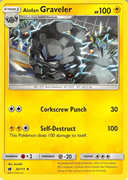 Alolan Graveler - Reverse Holo
