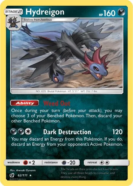 Hydreigon - Reverse Holo