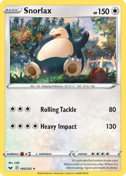 Snorlax - Reverse Holo