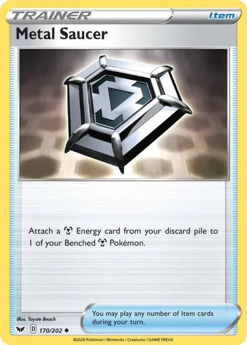 Metal Saucer - Reverse Holo