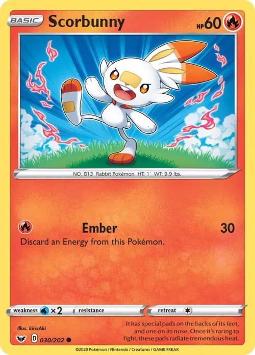 Scorbunny (030) - Reverse Holo