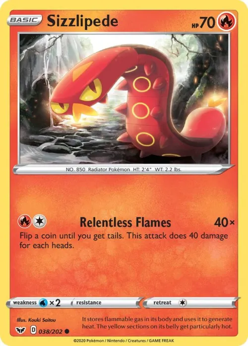 Sizzlipede (038) - Reverse Holo