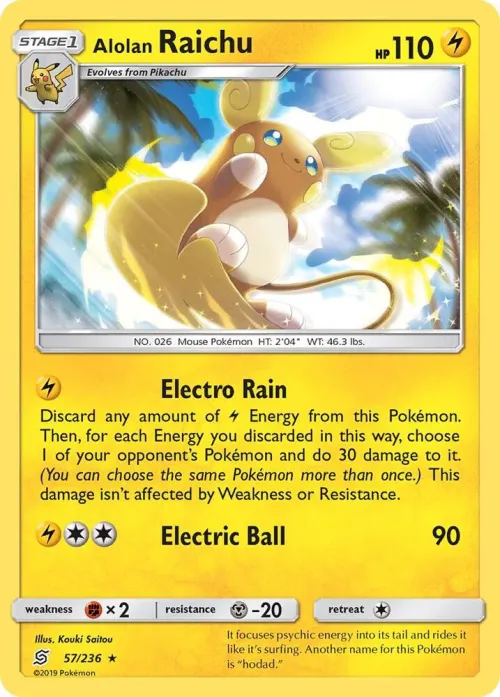 Alolan Raichu - Reverse Holo