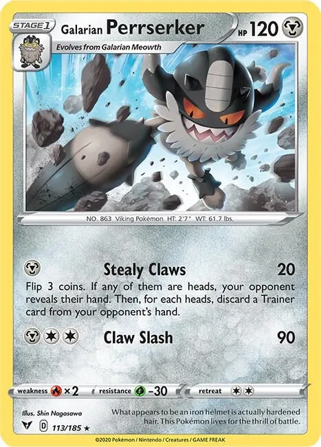 Galarian Perrserker - Reverse Holo