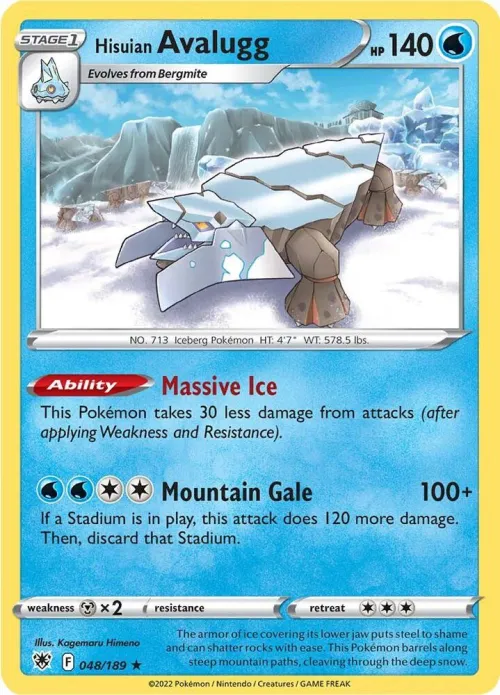 Hisuian Avalugg - Reverse Holo
