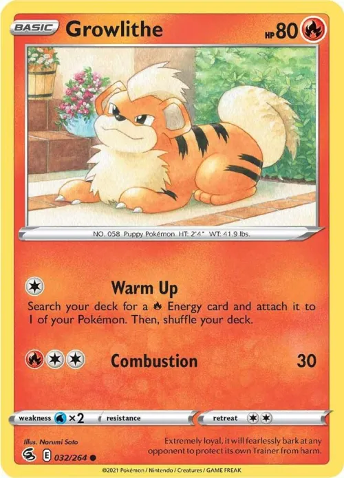 Growlithe - Reverse Holo