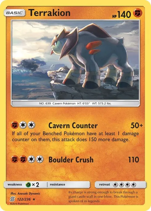 Terrakion - Reverse Holo