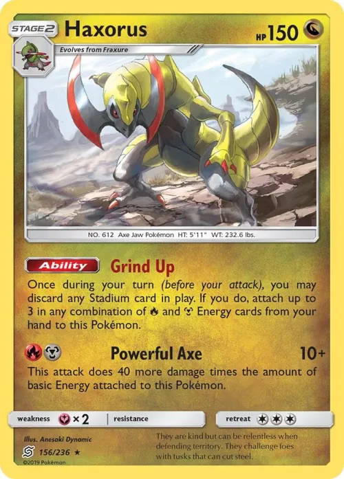 Haxorus - Reverse Holo