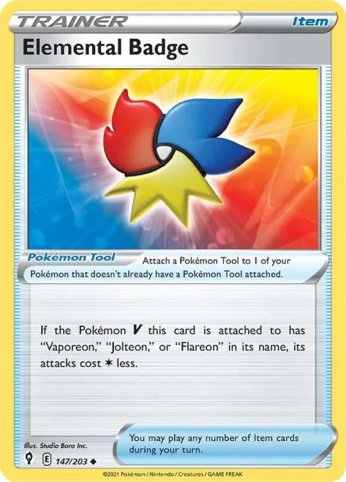 Elemental Badge - Reverse Holo