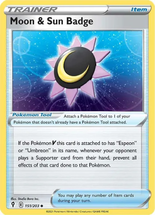 Moon & Sun Badge - Reverse Holo