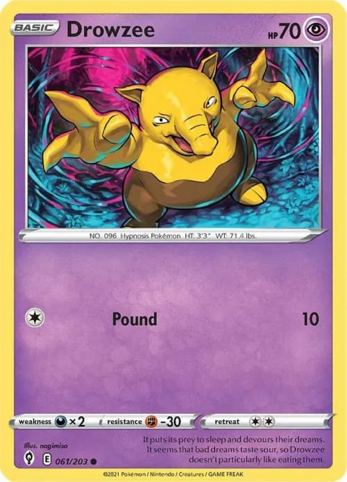 Drowzee - Reverse Holo