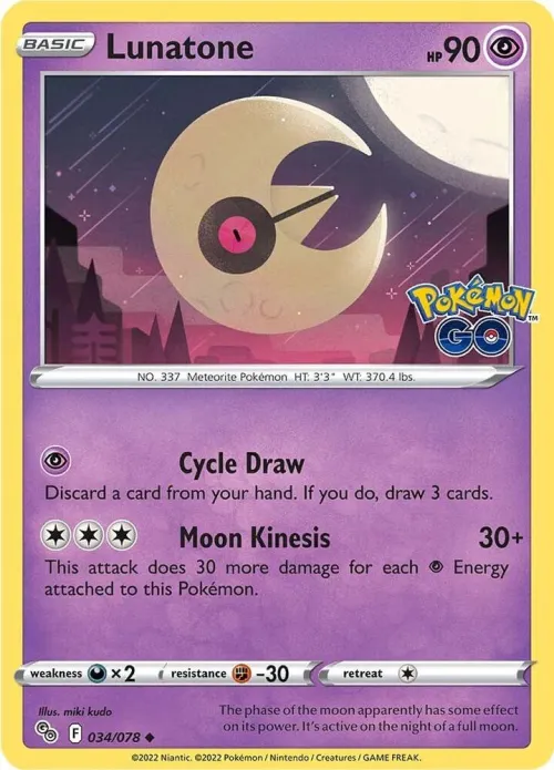 Lunatone - Reverse Holo