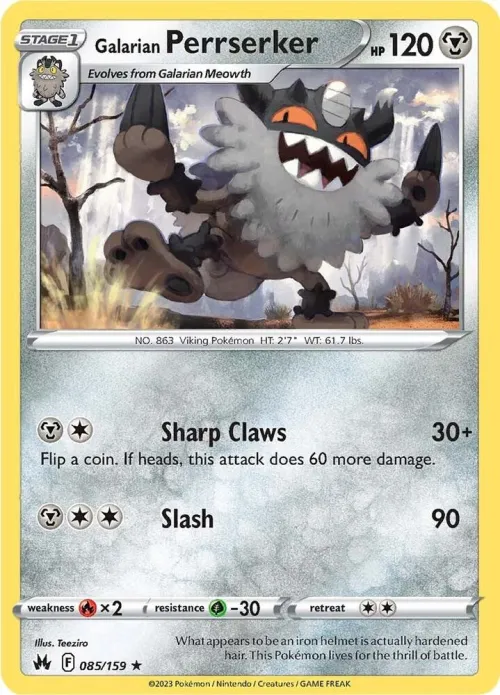Galarian Perrserker - Reverse Holo