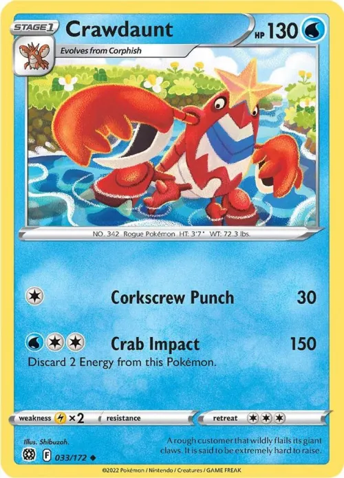 Crawdaunt - Reverse Holo