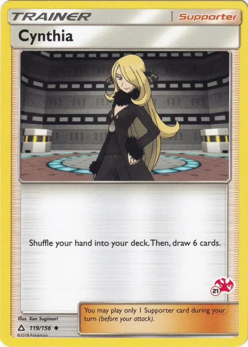 Cynthia - Mewtwo Stamped