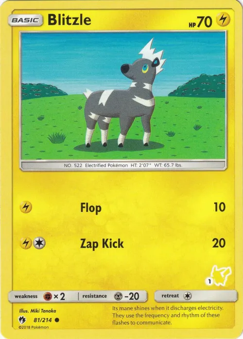 Blitzle - 19 Pikachu Stamped
