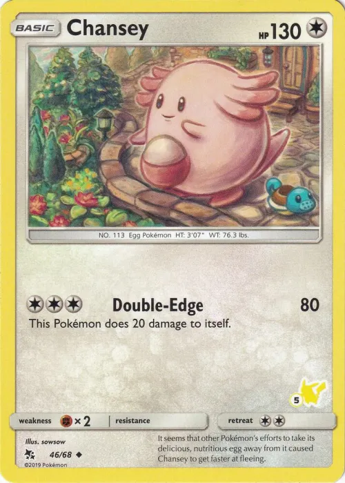 Chansey - 47 Pikachu Stamped