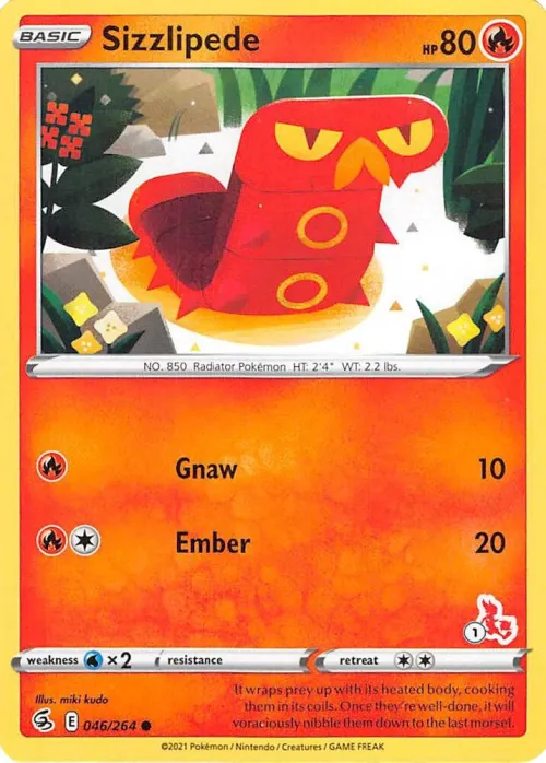Sizzlipede - 14 Cinderace Stamped