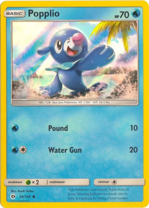 Popplio - Water Web Holo