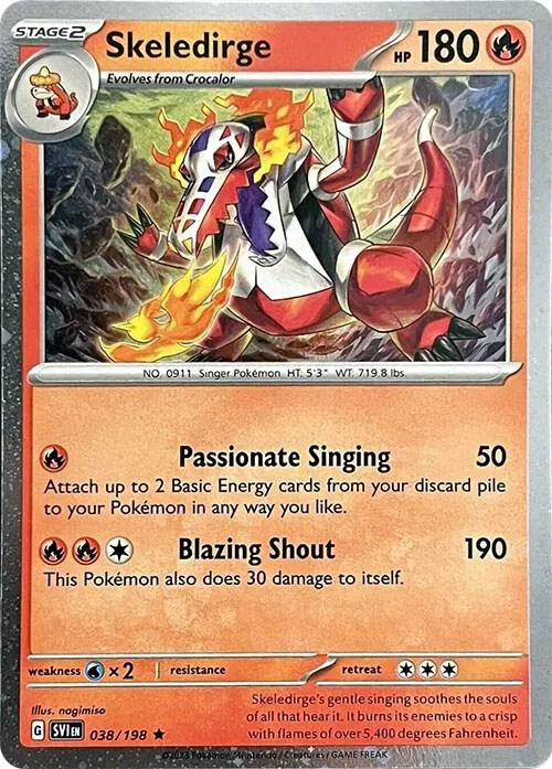 Skeledirge - Sparkle Holo
