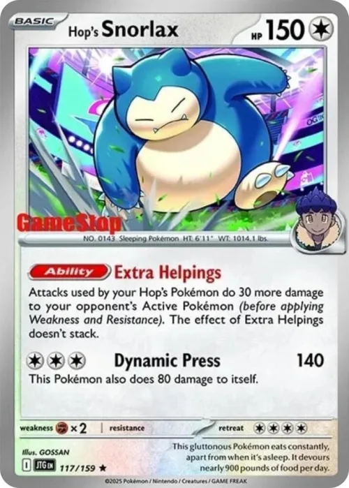 Hop's Snorlax - Holo