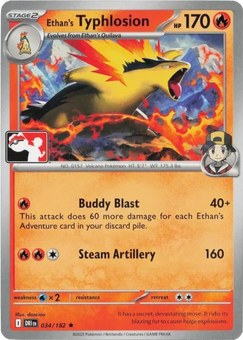 Ethan's Typhlosion - Cosmos Holo