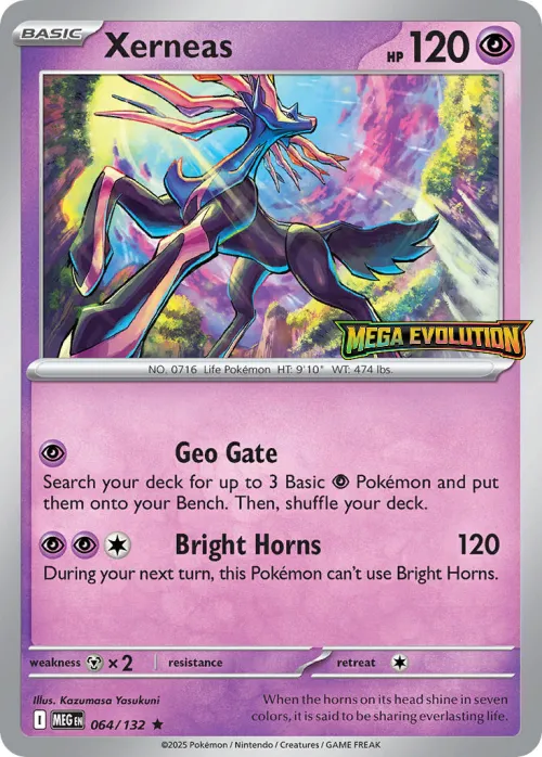 Xerneas - Mega Evolution Stamped