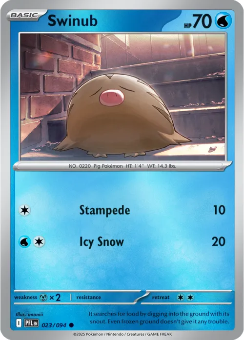 Swinub - Reverse Holo