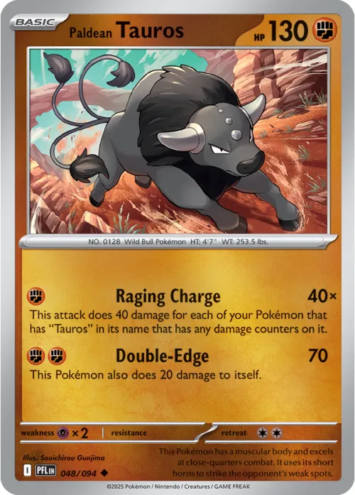 Paldean Tauros - Reverse Holo