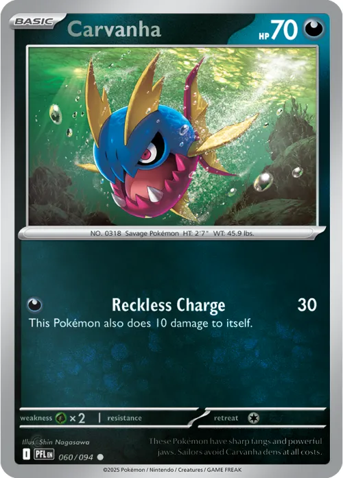 Carvanha - Reverse Holo