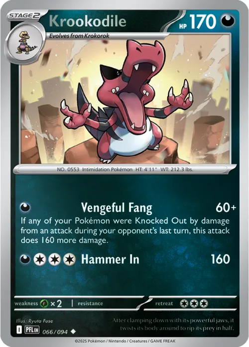 Krookodile - Reverse Holo