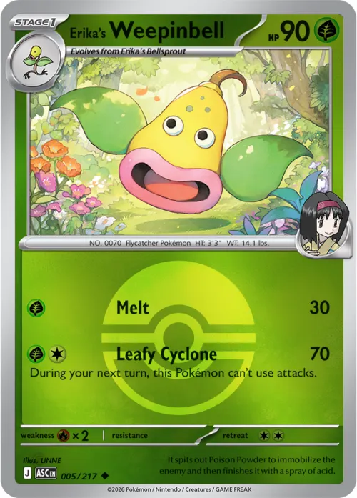 Erika's Weepinbell - Poke Ball