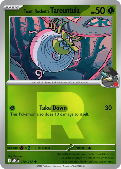 Team Rocket's Tarountula - Team Rocket