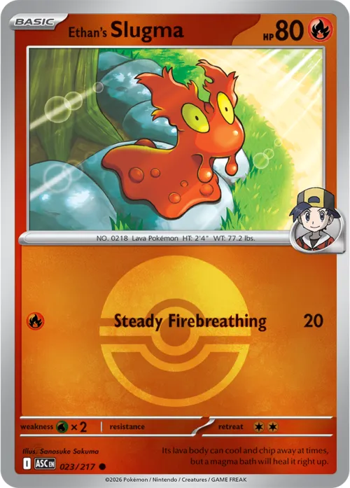 Ethan's Slugma - Poke Ball