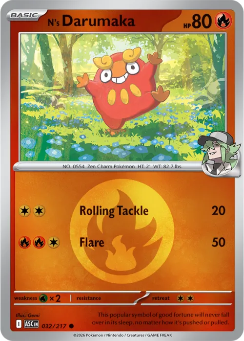 N's Darumaka - Energy Symbol Pattern