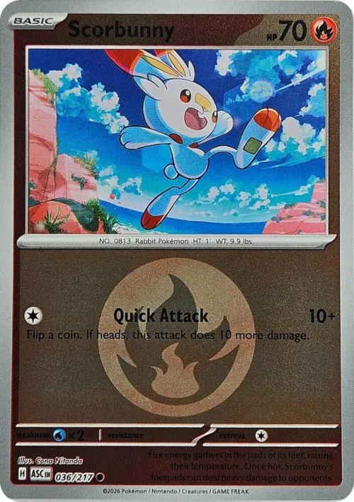 Scorbunny - Energy Symbol Pattern