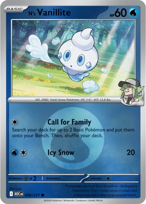 N's Vanillite - Energy Symbol Pattern