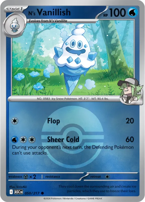 N's Vanillish - Poke Ball
