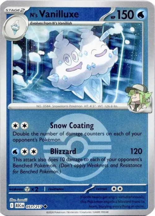 N's Vanilluxe - Poke Ball