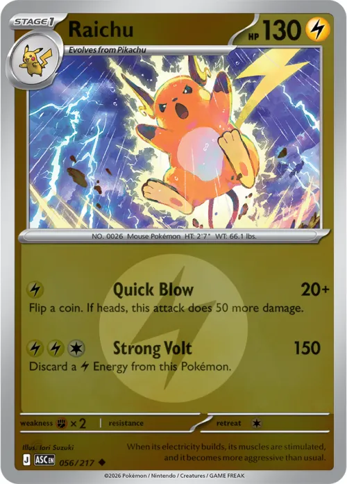 Raichu - Energy Symbol Pattern