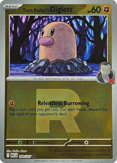 Team Rocket's Diglett - Team Rocket