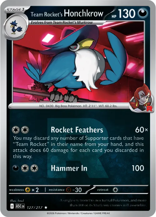 Team Rocket's Honchkrow - Team Rocket