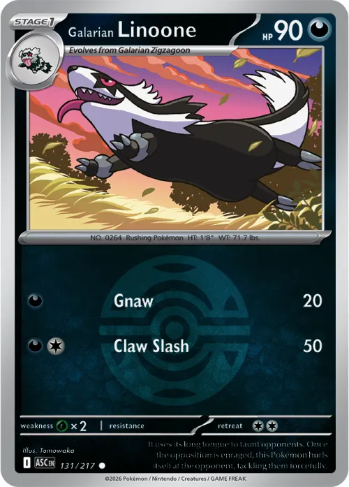 Galarian Linoone - Dusk Ball