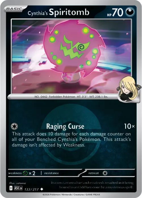 Cynthia's Spiritomb - Poke Ball